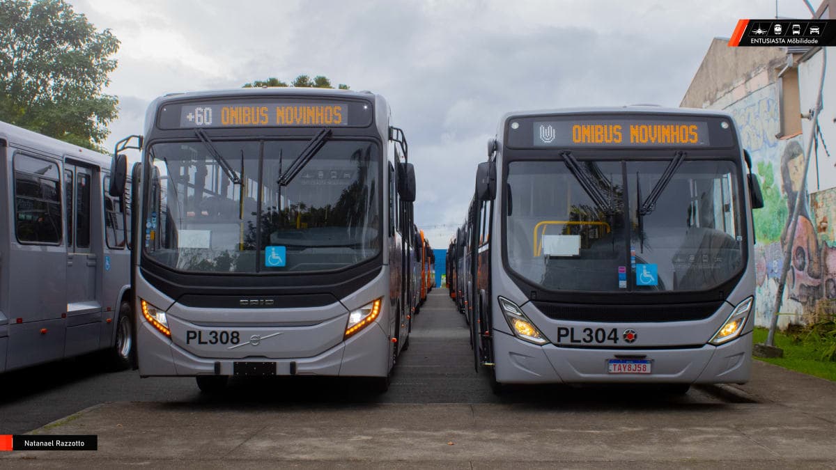 60 Novos ônibus são entregues para Curitiba no Parque Cambuí