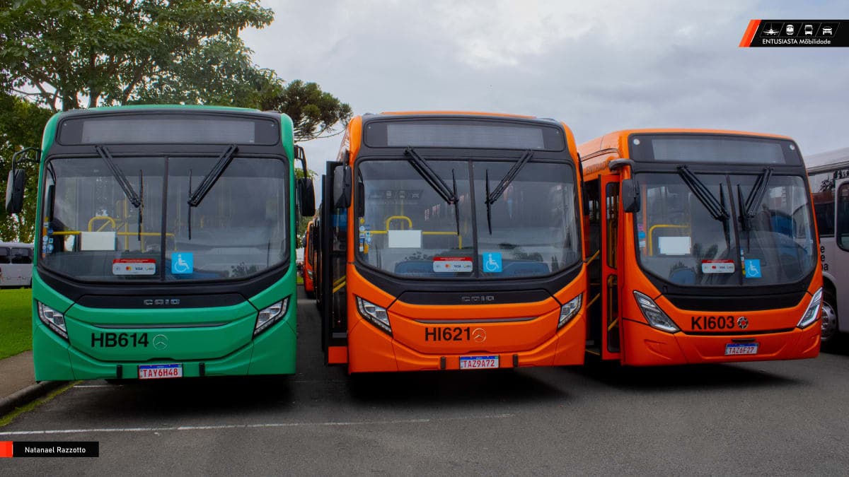 60 Novos ônibus são entregues para Curitiba no Parque Cambuí